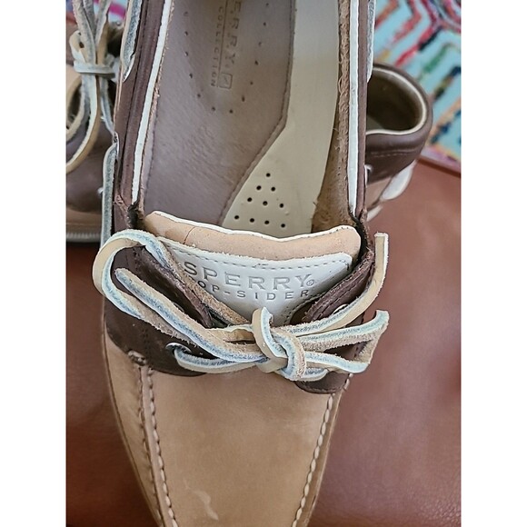 SPERRY Top Sider Men\'s  Lanyard 2 Eye Leather Boat Shoes BROWN Size 10 main image 5